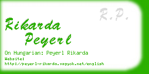 rikarda peyerl business card